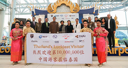 訪タイ中国人観光客、年間１千万人突破し記録更新
