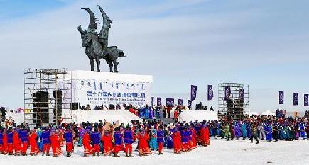 モンゴル族の祭典「氷と雪のナーダム」が開幕　内モンゴル自治区