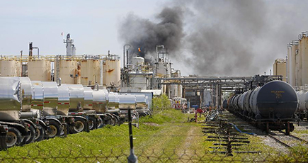 米テキサス州の化学工場で火災　１人死亡、３人負傷