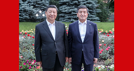 習近平主席、キルギス大統領と会見