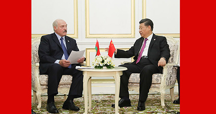 習近平主席、ベラルーシ大統領と会見
