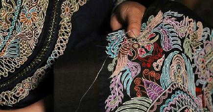 針の先の「生きた化石」　シュイ族で受け継がれる馬尾繡