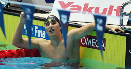 日本の瀬戸大也、男子４００Ｍ個人メドレーで優勝　世界水泳