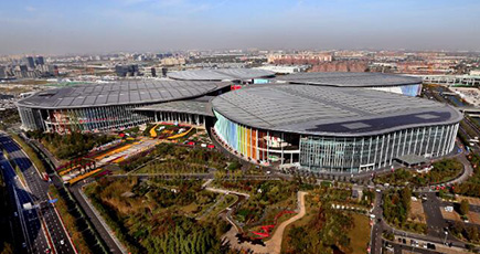 空から見た上海国家会展中心