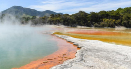 ＮＺの色鮮やかな地熱地帯　ワイオタプ・サーマル・ワンダーランド