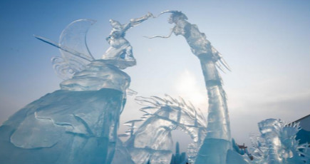 ハルビン国際氷彫刻大会閉幕　ロシアの作品が優勝