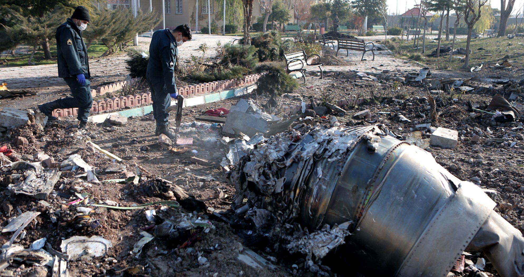 イランでウクライナ旅客機が墜落