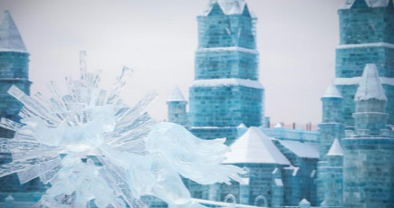 ハルビンで国際氷彫刻大会　氷の芸術家が腕を競う