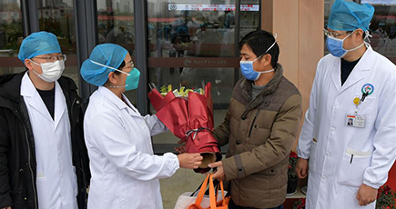 新型コロナウイルス肺炎を治癒した患者が退院　江西省で初