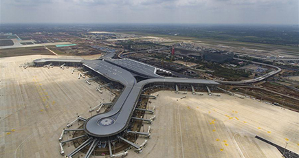 海口美蘭国際空港の第２期拡張工事、着々と進む　海南省