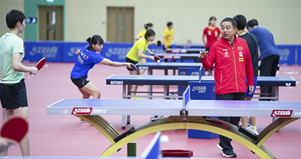 卓球中国代表、マカオで強化訓練