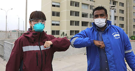 中国の医療専門家チーム、ペルーの臨時隔離施設を訪問