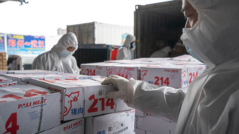 コールドチェーンの輸入食品、厳格な取り扱いで安全を確保　湖北省武漢市