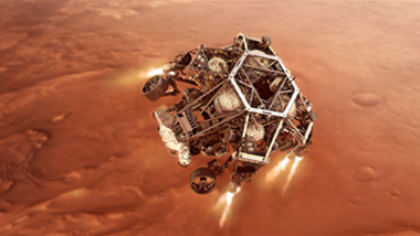 米探査車が火星に着陸成功　生命の痕跡を調査へ