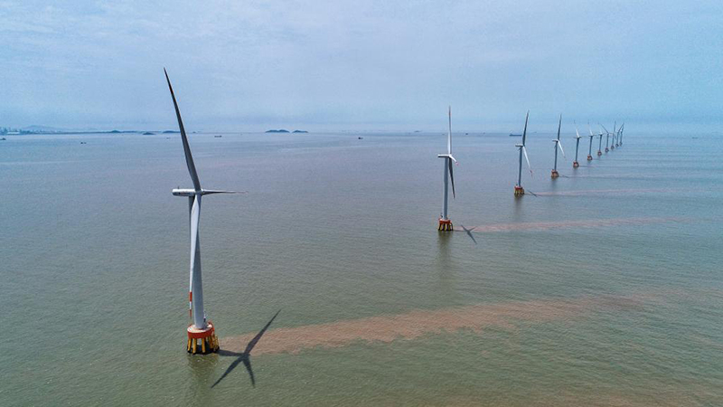 浙江省最大の洋上風力発電所群が正式に運用開始